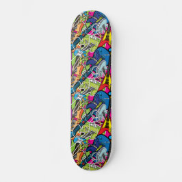 Funky Elektrische Gitaar Persoonlijk Skateboard