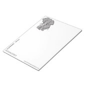 Funky ELEPHANT - Dierenvriend - Notitieblok (Schuin)