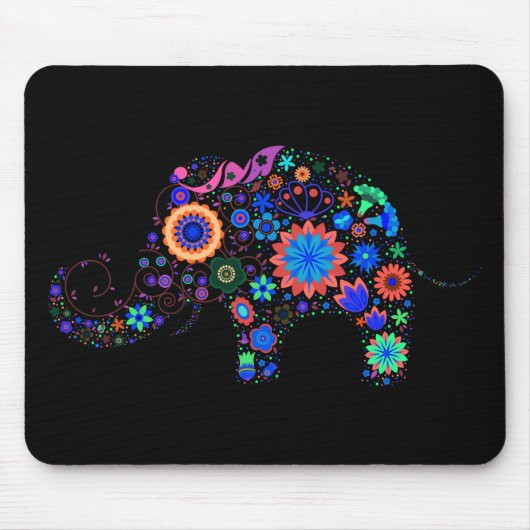 Funky Elephant Muismat (Voorkant)