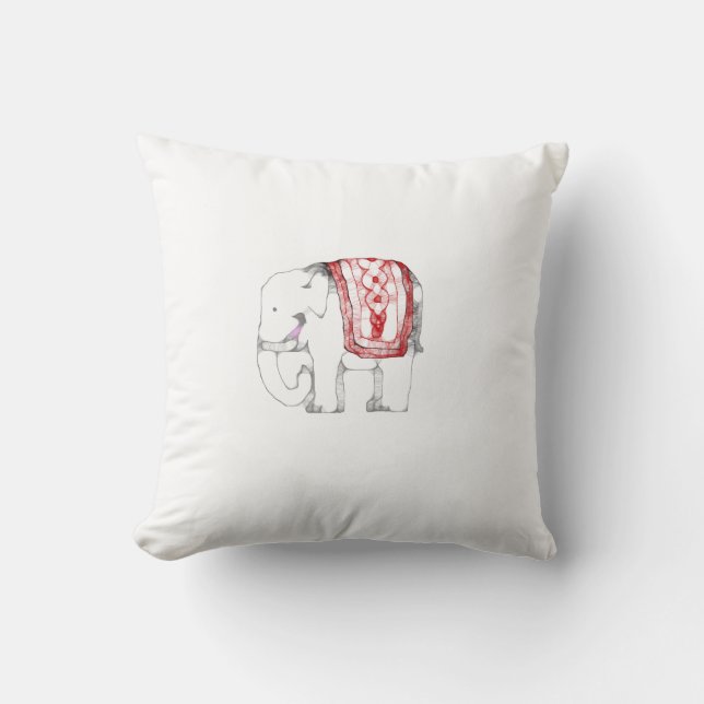 Funky Elephant Pillow Kussen (Voorkant)
