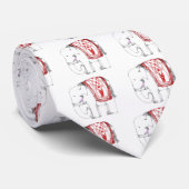 Funky Elephant Stropdas (Opgerold)