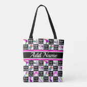 FUNKY EN CHIQUE GEPERSONALISEERDE HAARSTYLIST TOTE BAG (Achterkant)