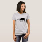 Funky en stijlvol sparen Rhinos T-Shirt Top (Voorkant volledig)