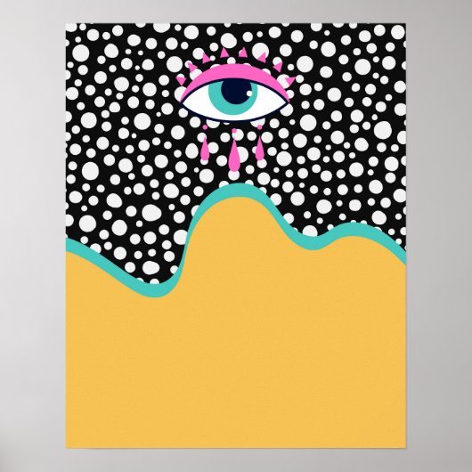 Funky Evil Eye Poster (Voorkant)