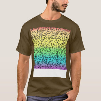 Funky Faces op Rainbow 1 T-shirt