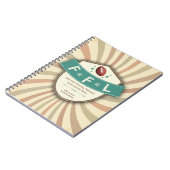 Funky Fantasy Football League Pattern-laptop Notitieboek (Linkerzijde)