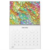 Funky Fantasy Golven 3D Moderne Kunst Designs Kalender (Jan 2027)