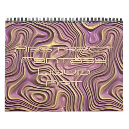 Funky Fantasy Waves 3D Moderne Art Design Kalender