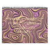Funky Fantasy Waves 3D Moderne Art Design Kalender (Hoes)
