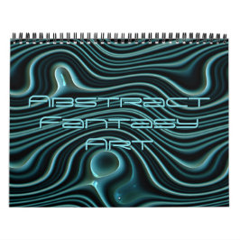 Funky Fantasy Waves 3D Moderne Art Design Kalender