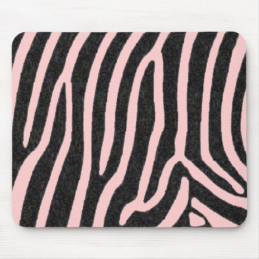 Funky & Fashionable Zebra Stripes Mousepad Muismat (Voorkant)