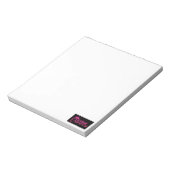 Funky faux hot-roze glitter Gym Notitieblok (Linkerzijde)