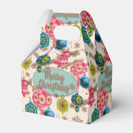 Funky Fel Retro Kerstmis Bedankdoosjes