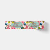 Funky Fel Retro Kerstmis Grosgrain Lint (Voorkant)