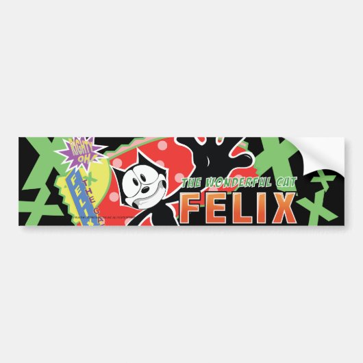 Funky Felix Bumpersticker (Voorkant)