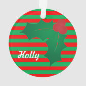 Funky Festive Holly Ornament (achterkant)