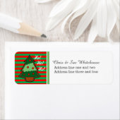 Funky Festive Tree Custom Etiket (Insitu)