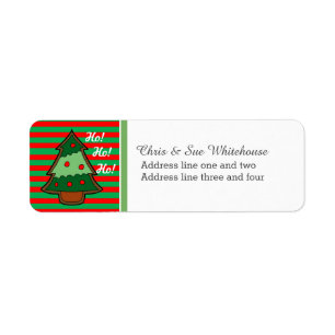 Funky Festive Tree Custom Etiket