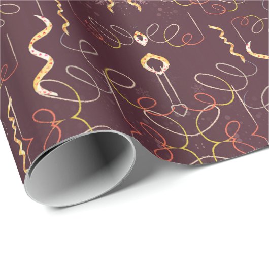 Funky Fiesta Gift Wrap Cadeaupapier (Rol Hoek)