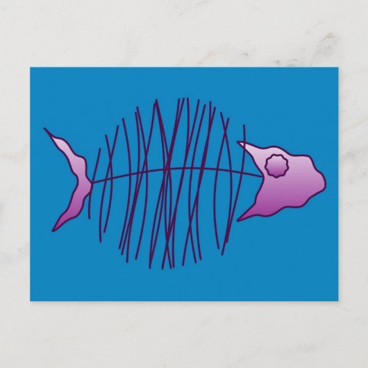 Funky Fish Briefkaart (Voorkant)