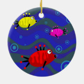 Funky Fish Keramisch Ornament (Achterkant)