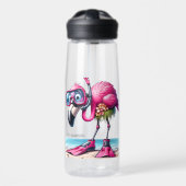 Funky Flamingo Aquaholic Waterfles (Voorkant)