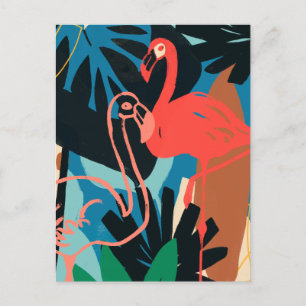 Funky Flamingo Briefkaart