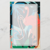 Funky Flamingo Briefpapier (Voorkant)