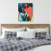 Funky Flamingo Canvas Afdruk (Insitu (Slaapkamer))