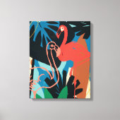 Funky Flamingo Canvas Afdruk (Voorkant)