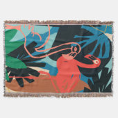 Funky Flamingo Deken (Voorkant)