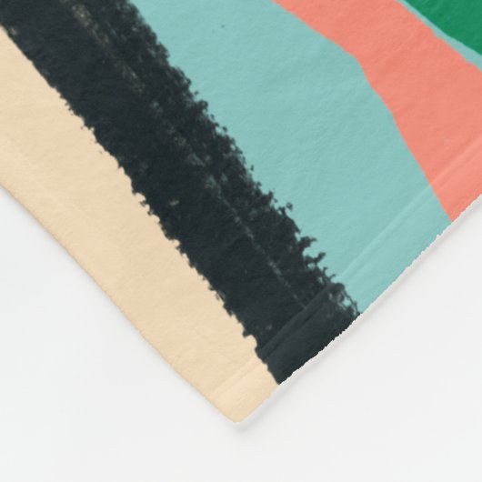 Funky Flamingo Fleece Deken (Hoek)