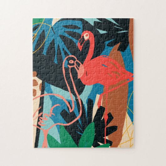 Funky Flamingo Legpuzzel (Verticaal)