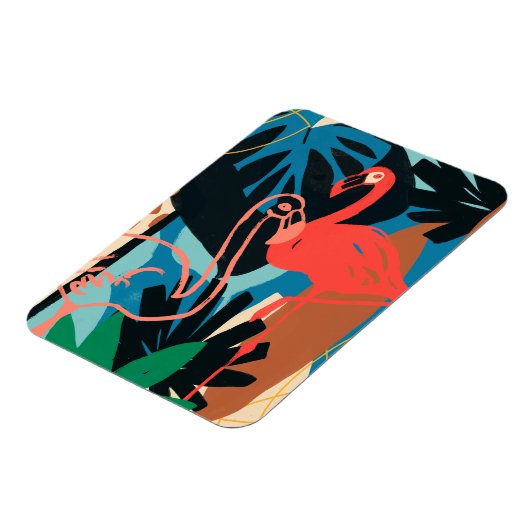 Funky Flamingo Magneet (Linkerzijde)