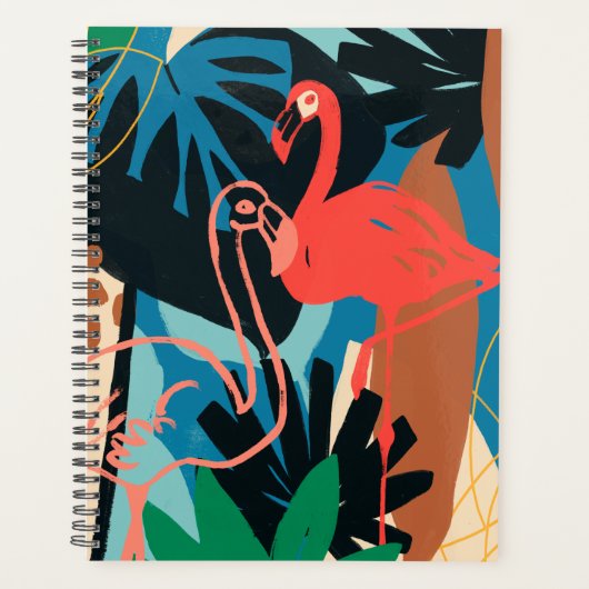 Funky Flamingo Planner (Voorkant)