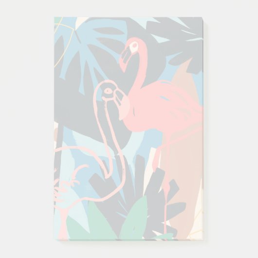 Funky Flamingo Post-it® Notes (Voorkant)