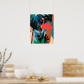 Funky Flamingo Poster (Keuken)
