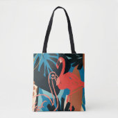 Funky Flamingo Tote Bag (Voorkant)
