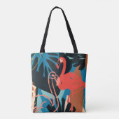 Funky Flamingo Tote Bag (Achterkant)
