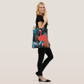 Funky Flamingo Tote Bag (Op model)