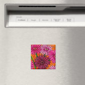 Funky Floral Gerber Daisy Magnet (Insitu (Vaatwasser))