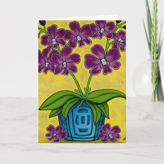 Funky Floral Greeting Kaart (Voorkant)