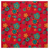 Funky Floral Pattern Stof (Swatch)