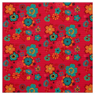 Funky Floral Pattern Stof