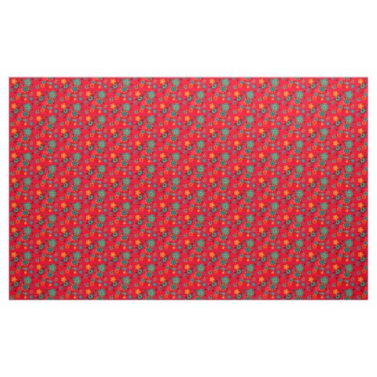 Funky Floral Pattern Stof (Yard (91,4 cm))