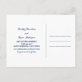 Funky Floral Save the Date Briefkaart (Achterkant)