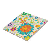 Funky Floral Tegeltje (Zijkant)