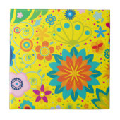 Funky Floral Tegeltje (Voorkant)