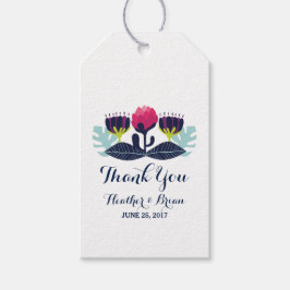 Funky Floral Wedding Gift Labels Cadeaulabel