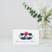 Funky Floral Wedding Place Cards Plaatskaartje (Staand voorkant)